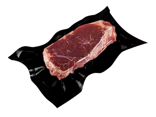 Bolsa Pouch 3 Sellos Fondo Negro Alto Vacío