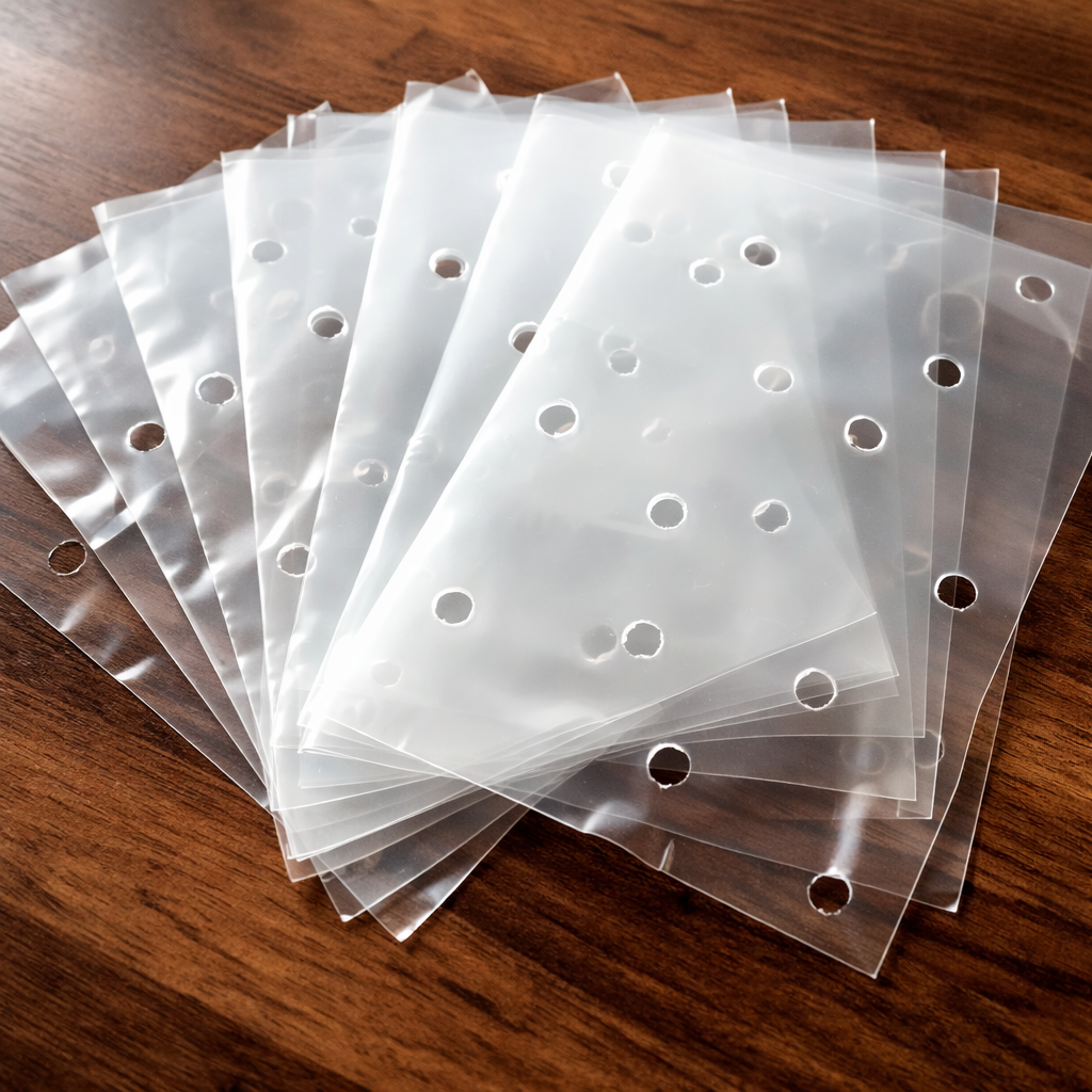 Bolsas perforadas en diferentes tamaños