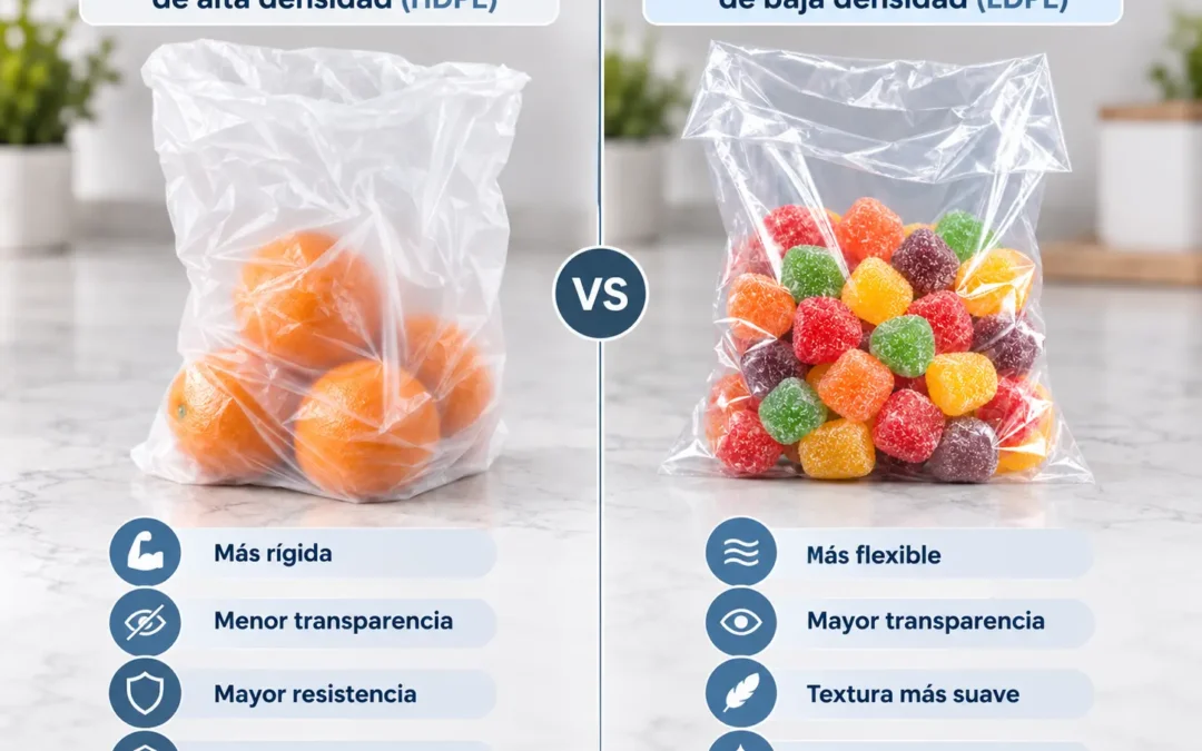 Alta vs. Baja Densidad: ¿Cuál es la bolsa ideal para tu producto? (Resistencia vs. Transparencia)