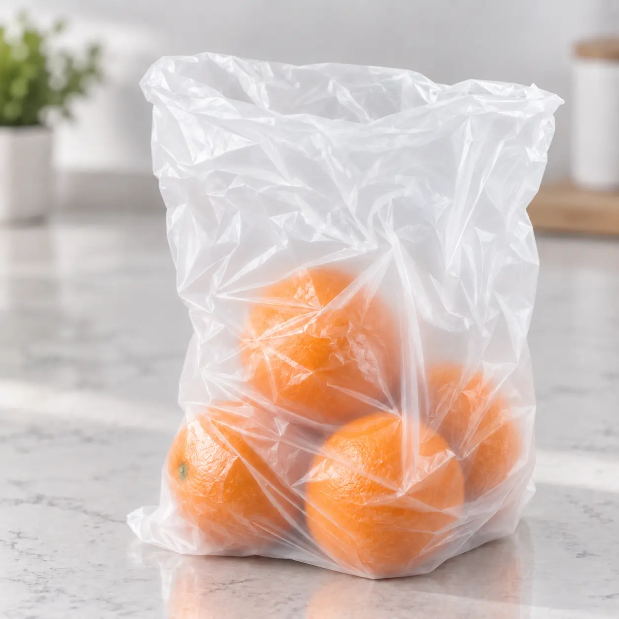 Bolsa de polietileno de alta densidad (HDPE) para tiendas y uso general
