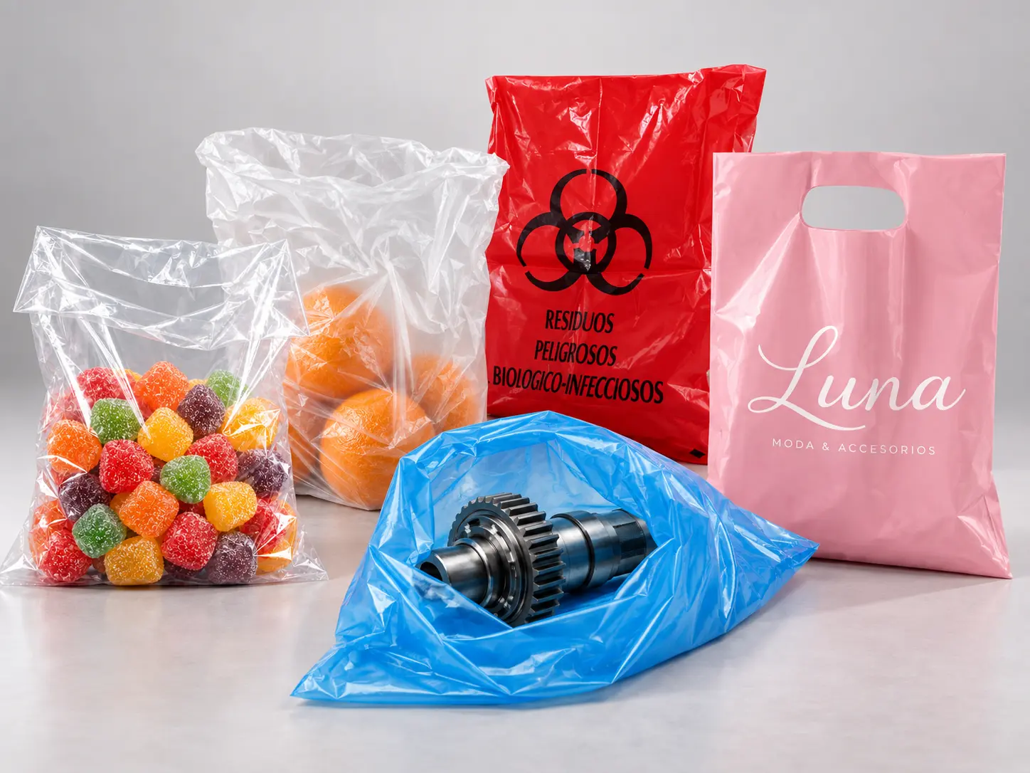 Tipos de bolsas de plástico